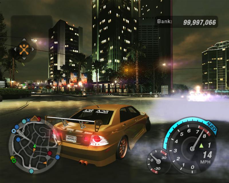 Need for Speed: Underground 2: Save Game (3 cars and a lot of money)