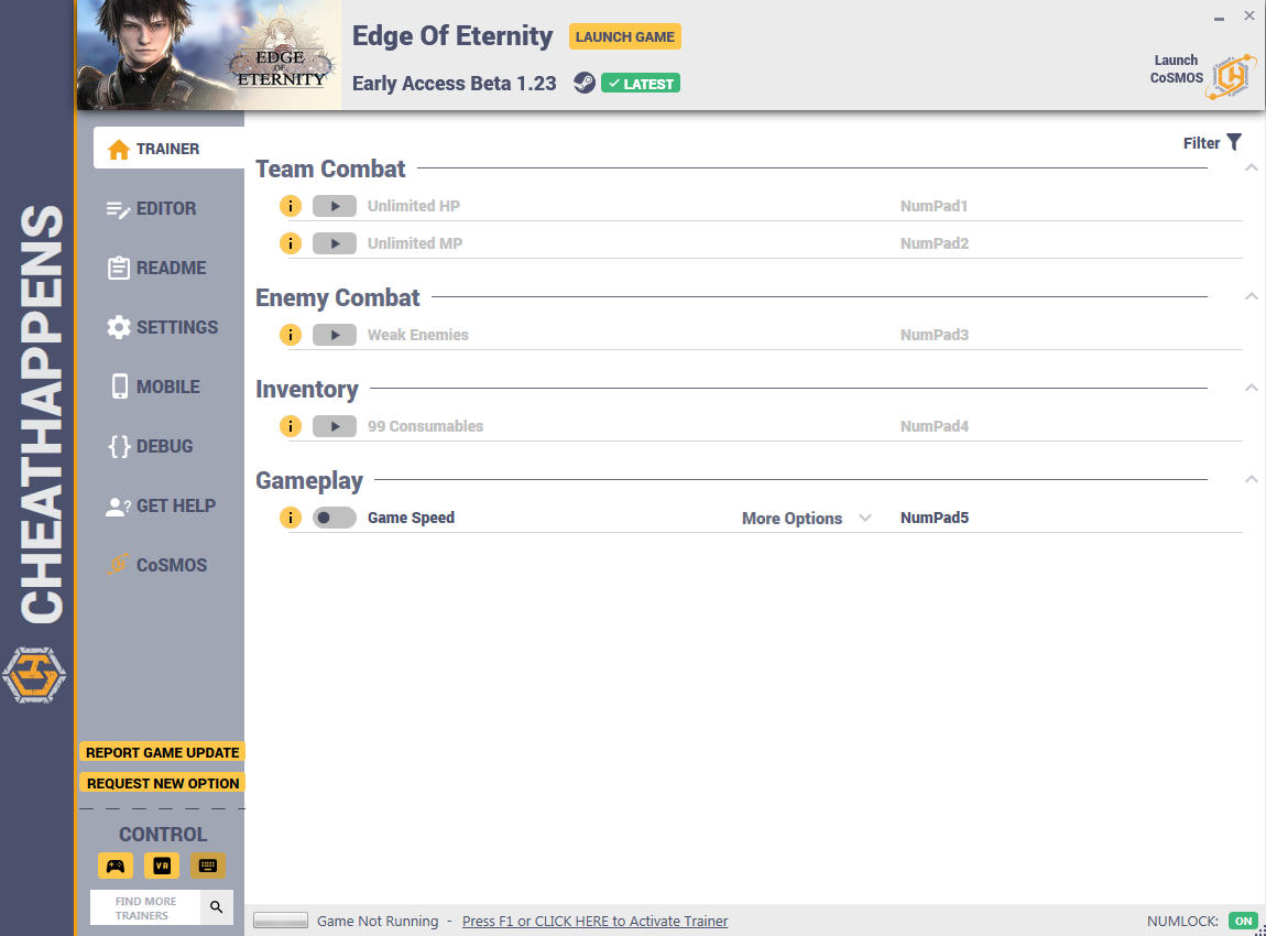 Edge of Eternity: Trainer +20 v1.23 {CheatHappens.com}