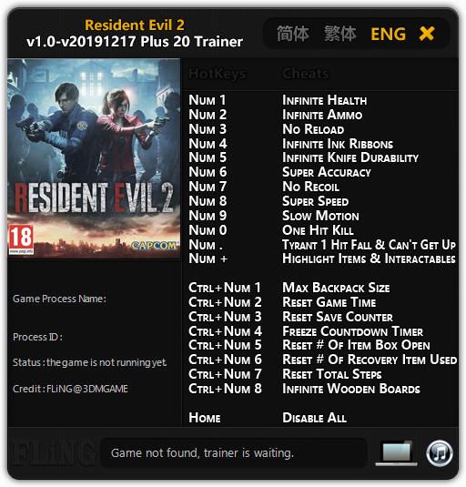 Trainer Resident Evil 4 V1 10 All Version