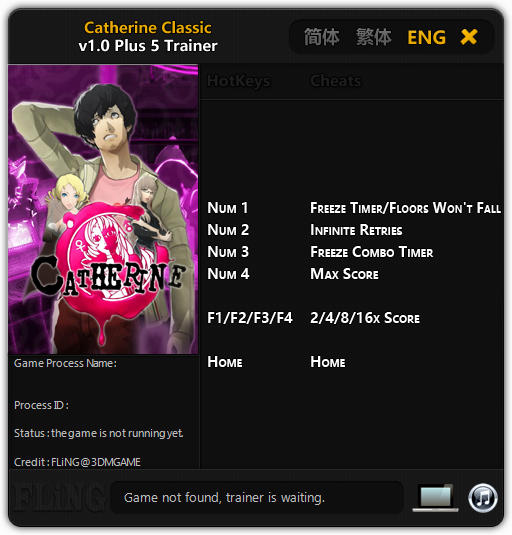 Catherine: Trainer +5 v1.0 {FLiNG}