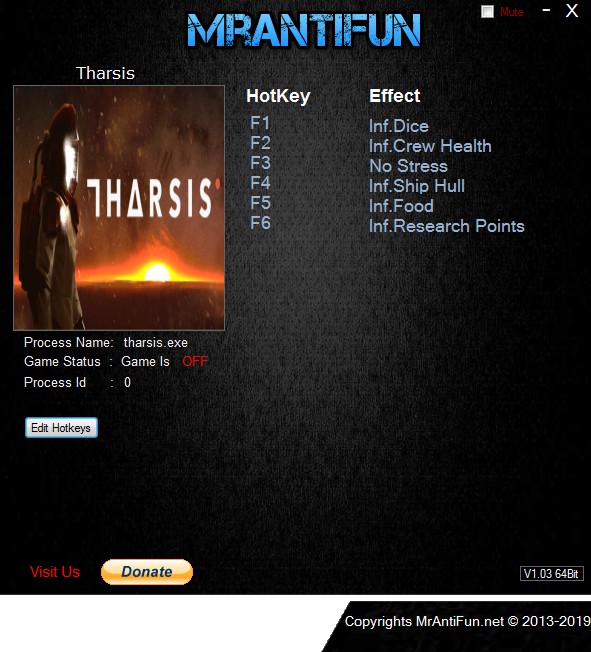 Tharsis: Trainer +6 v11.03.2019 {MrAntiFun}