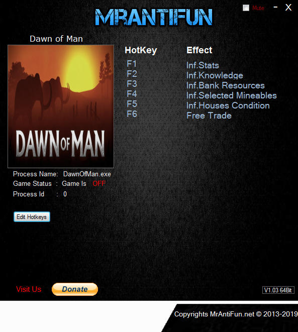 Dawn of Man: Trainer +6 v1.0.3 {MrAntiFun}