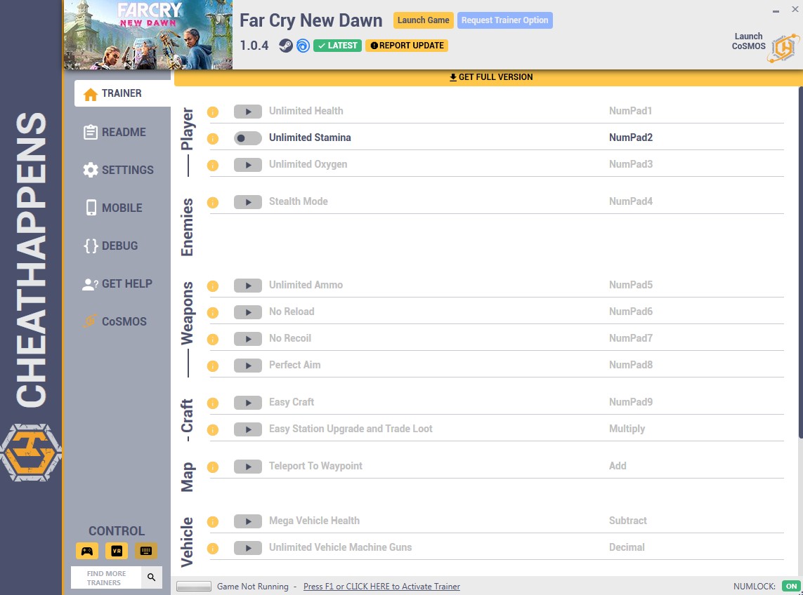 Far Cry: New Dawn - Trainer +15 v1.0.4 {CheatHappens.com}