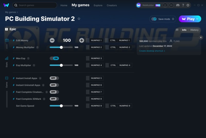 PC Building Simulator 2: Trainer +9 v17.12.2022 {FLiNG / WeMod}