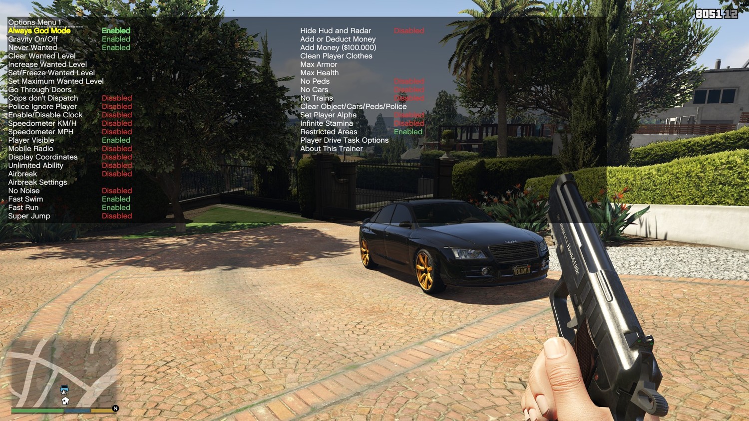Grand Theft Auto 5: Cheat-Mode (Simple Trainer for GTA v15.1) [SP Only]