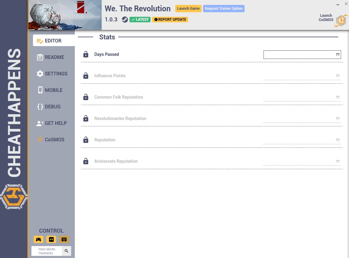 We. The Revolution: Trainer +5 v1.0.3 {CheatHappens.com}