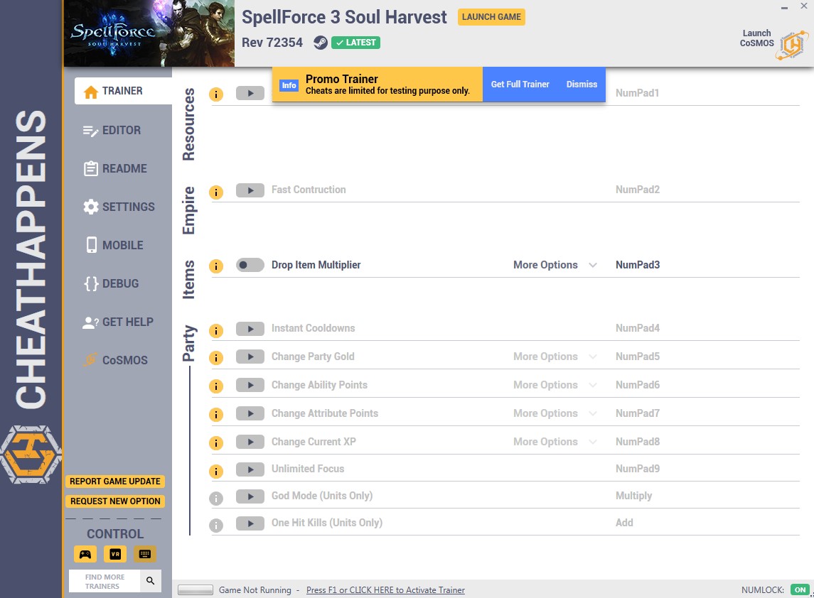 Spellforce 3: Soul Harvest - Trainer +17 Rev 72354 {CheatHappens.com}