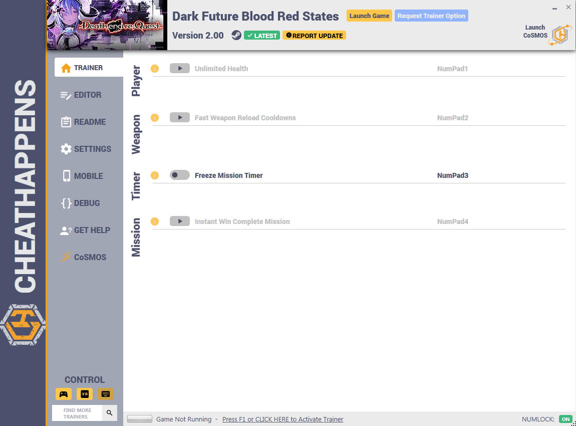Dark Future: Blood Red States - Trainer +5 v2.00 {CheatHappens.com}