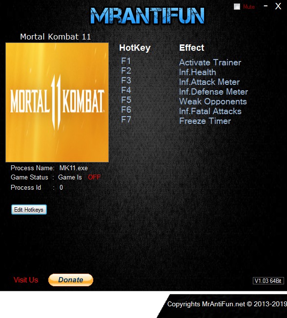 Mortal Kombat 11: Trainer +6 v1.2 {MrAntiFun}