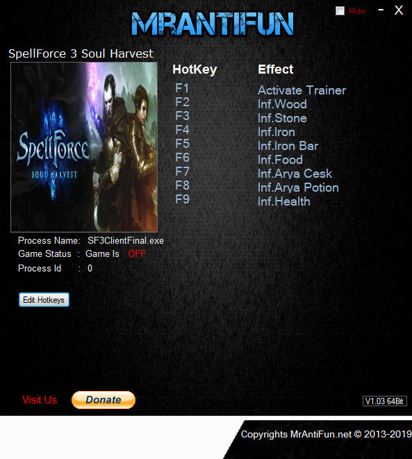 Spellforce 3: Soul Harvest - Trainer +8 v1.0.2 {MrAntiFun}