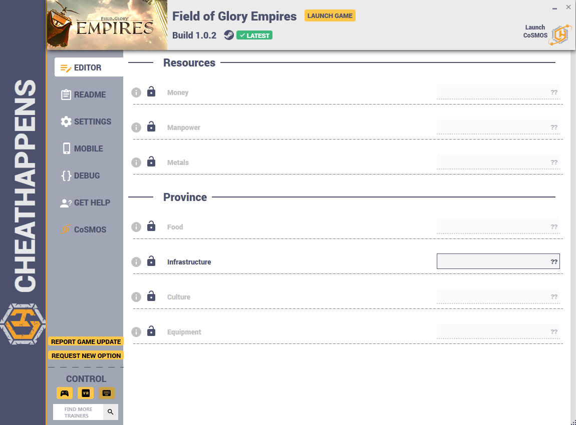 Field of Glory: Empires - Trainer +7 v1.0.2 {CheatHappens.com}