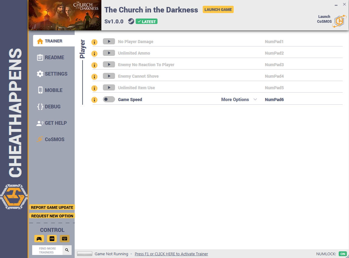 The Church in the Darkness: Trainer +6 v1.0.0 {CheatHappens.com}
