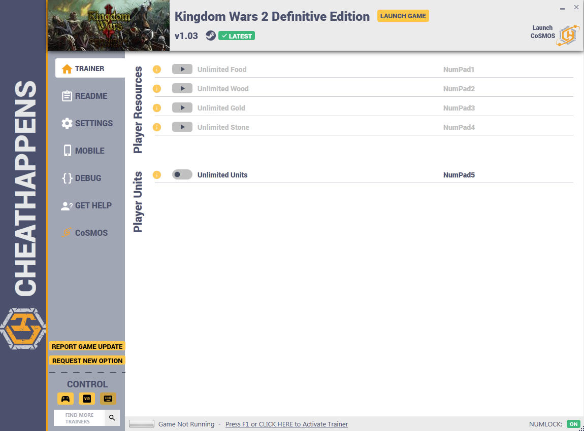 Kingdom Wars 2: Definitive Edition - Trainer +5 v1.0 {CheatHappens.com}