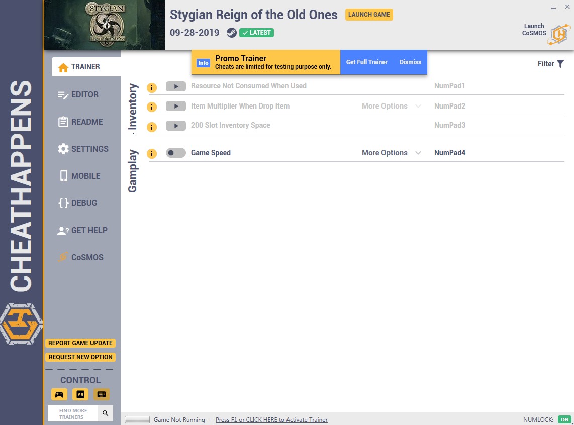 Stygian: Regin of the Old Ones - Trainer +26 v1.0 {CheatHappens.com}