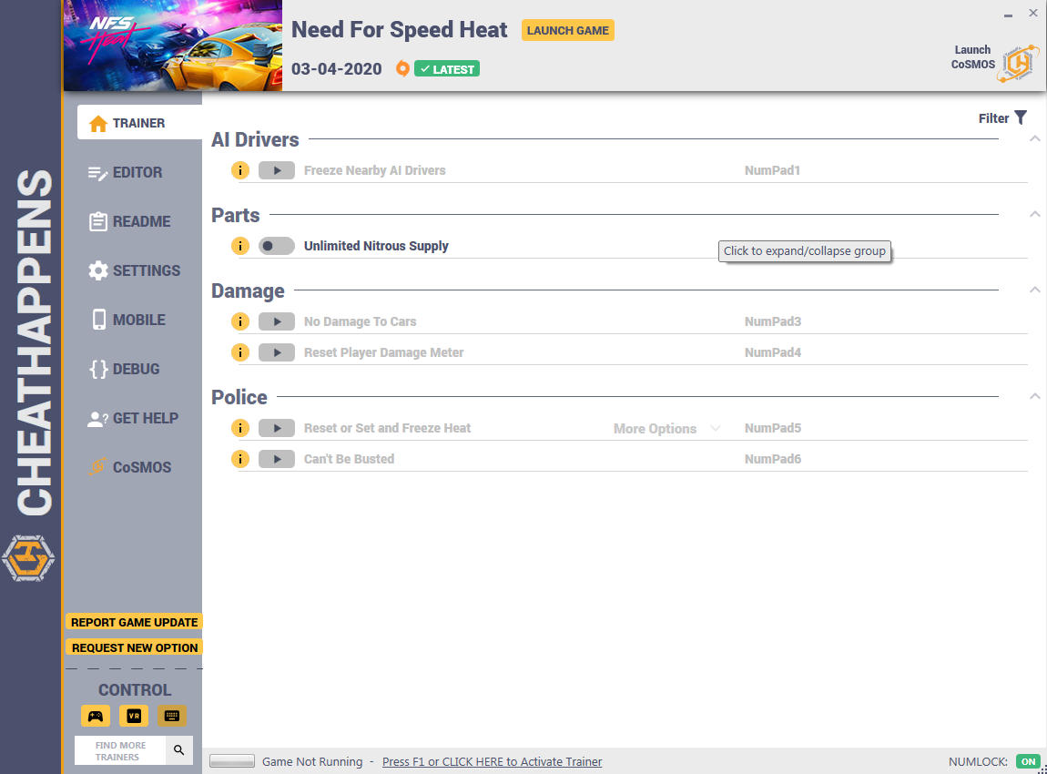 Need for Speed Heat: Trainer +7 v03.04.2020 {CheatHappens.com}