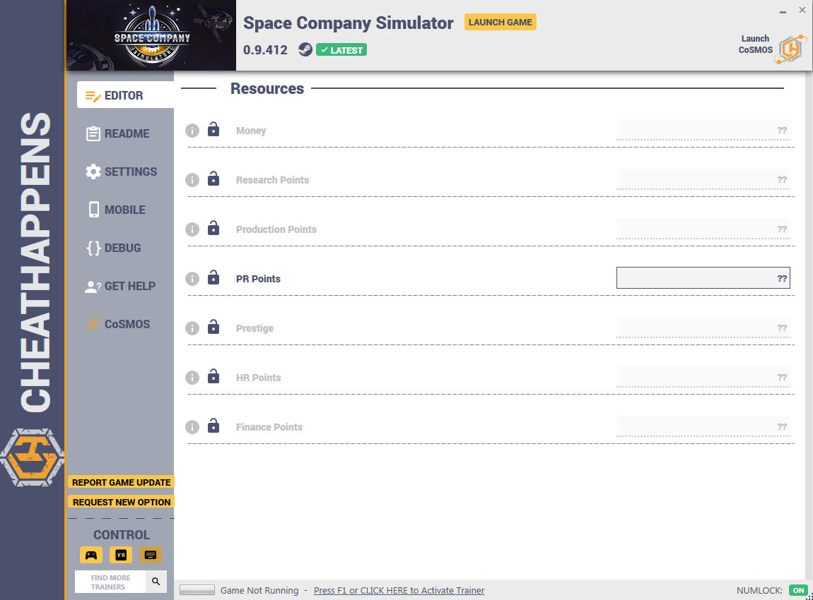 Space Company Simulator: Trainer +7 v0.9.412 {CheatHappens.com}