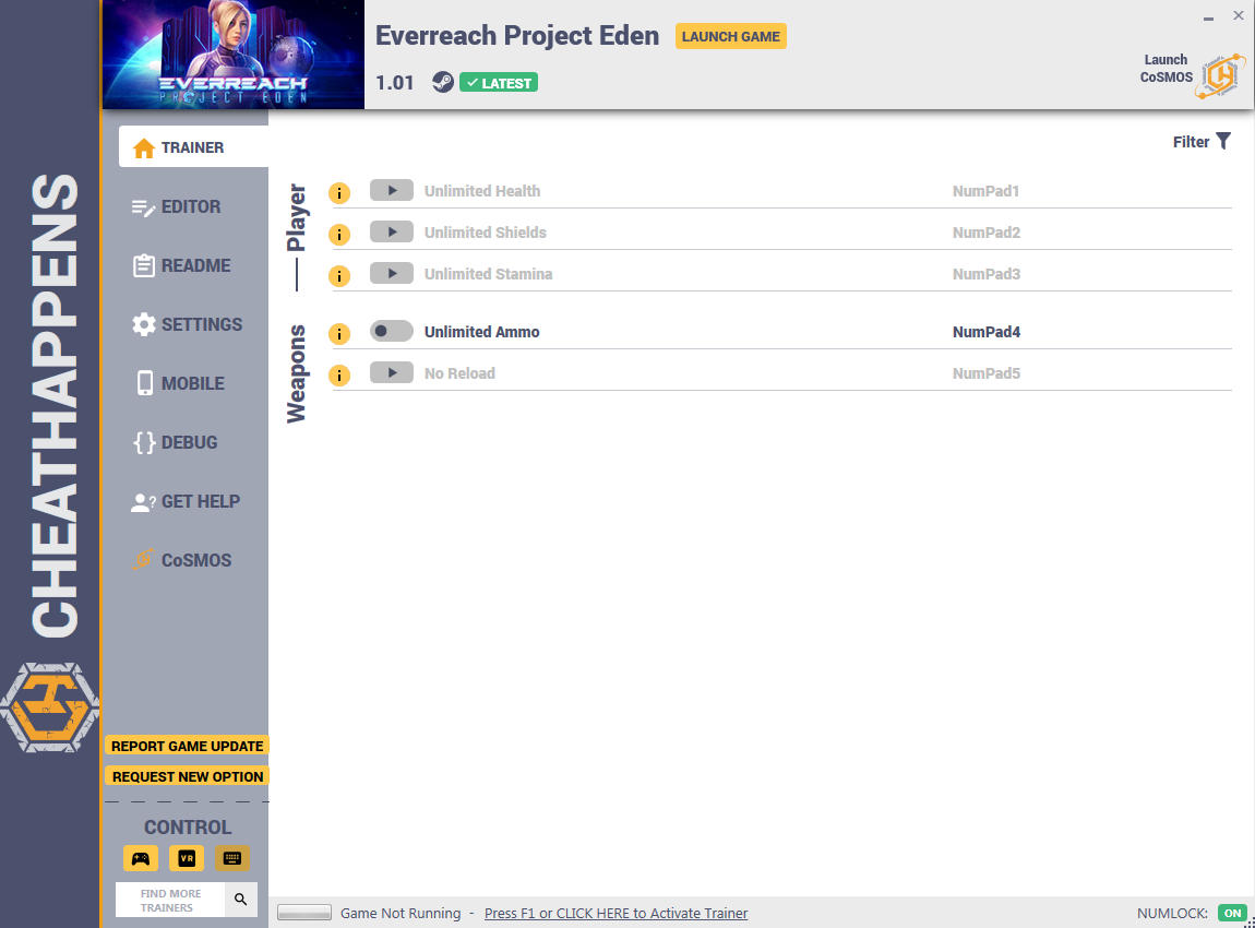 Everreach: Project Eden - Trainer +16 v1.0 {CheatHappens.com}