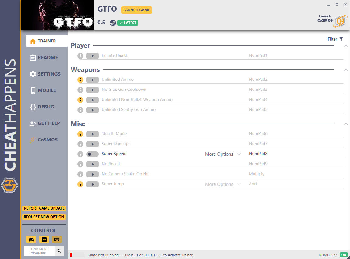 GTFO: Trainer +11 v0.5 HF {CheatHappens.com}