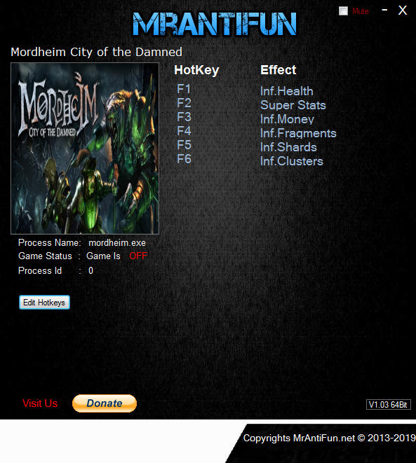 Mordheim: City of the Damned - Trainer +6 v1.4.4.4 {MrAntiFun}