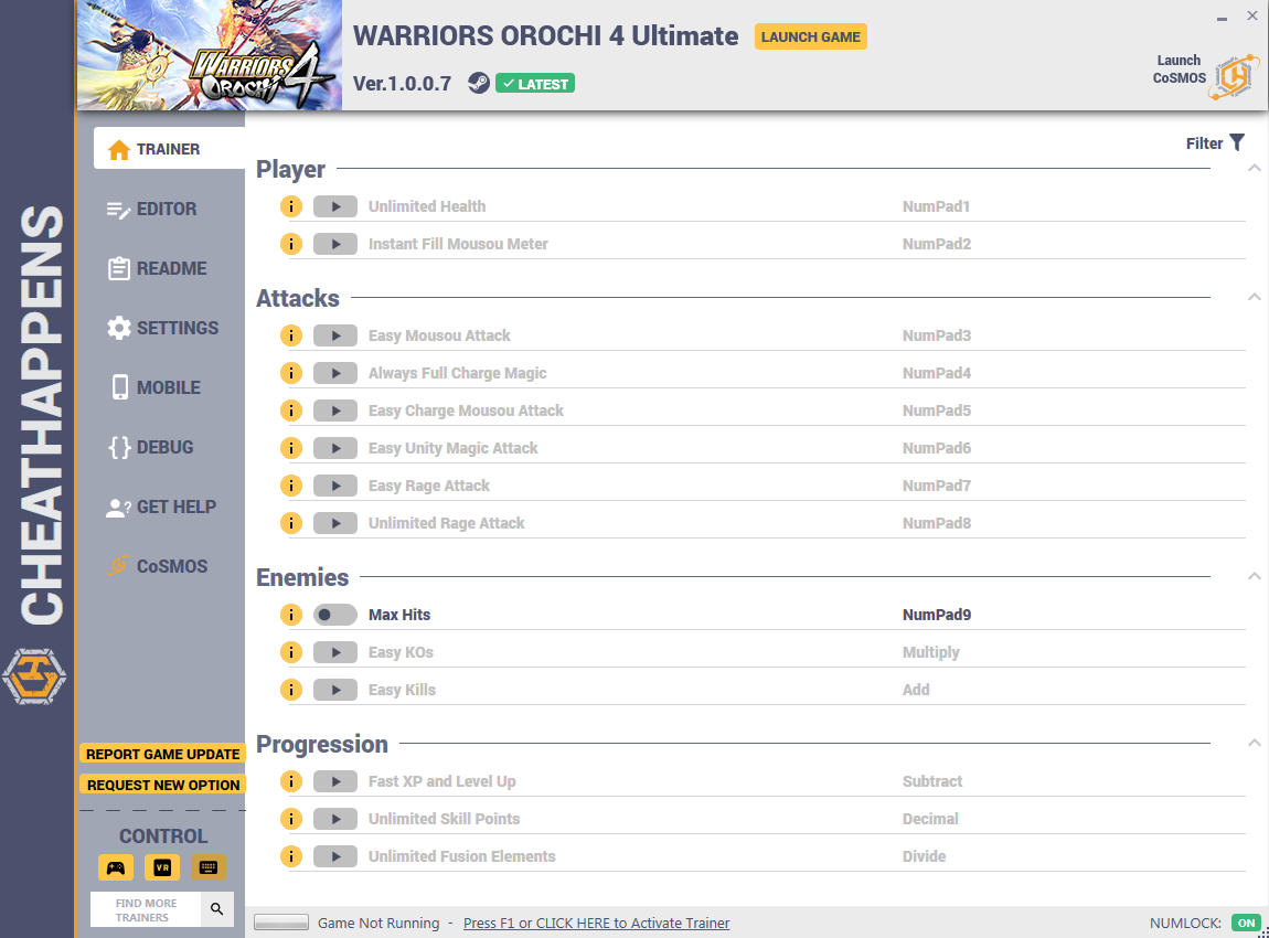 Warriors Orochi 4 Ultimate: Trainer +17 v1.0.0.7 {CheatHappens.com}