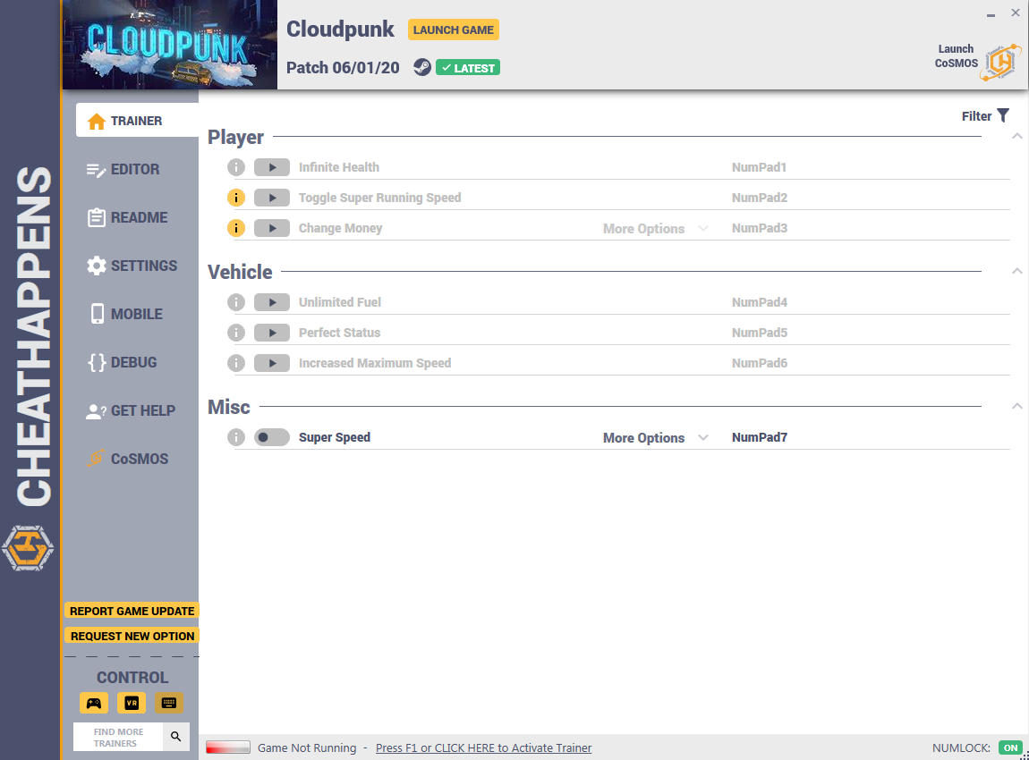 Cloudpunk: Trainer +8 v06.01.2020 {CheatHappens.com}