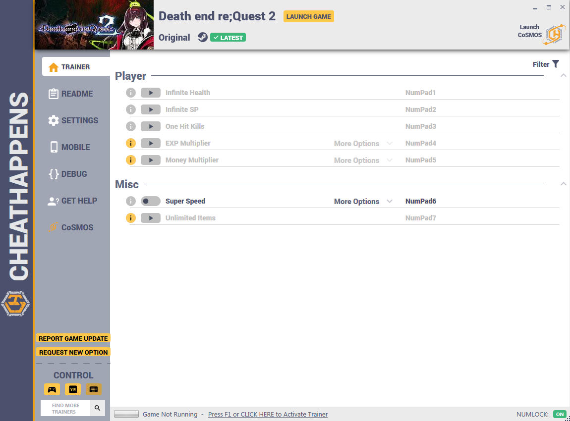 Death end re;Quest 2: Trainer +7 v1.0 {CheatHappens.com}