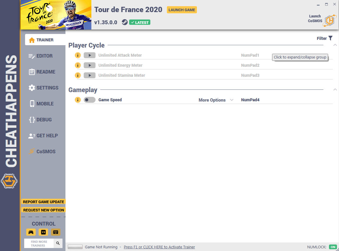 Tour de France 2020: Trainer +5 v1.35.0.0 {CheatHappens.com}