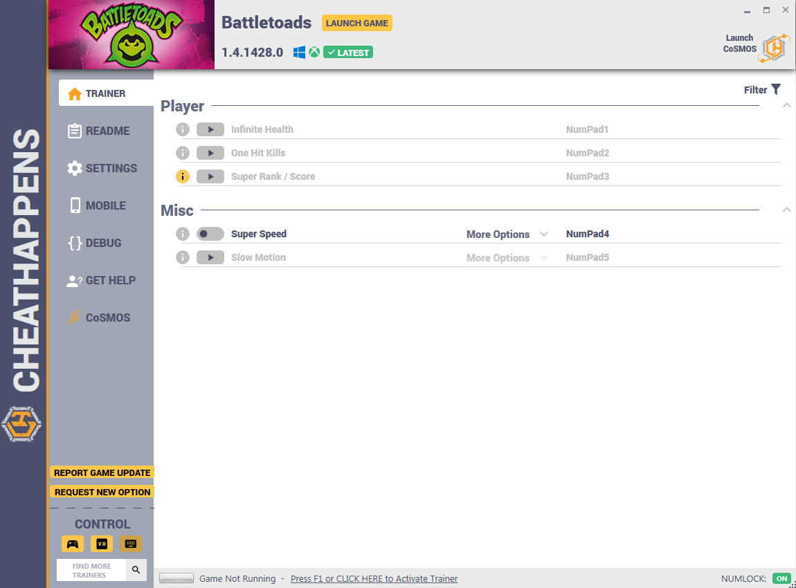 Battletoads: Trainer +5 v1.4.1428.0 {CheatHappens.com}