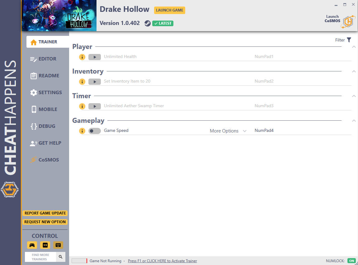 Drake Hollow: Trainer +16 v1.0.402 {CheatHappens.com}
