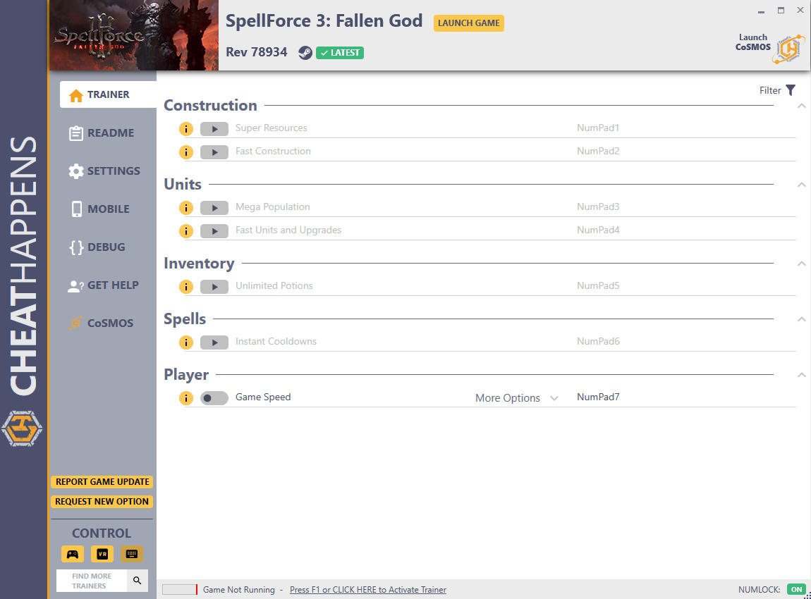 SpellForce 3: Fallen God - Trainer +7 Rev 78934 {CheatHappens.com}