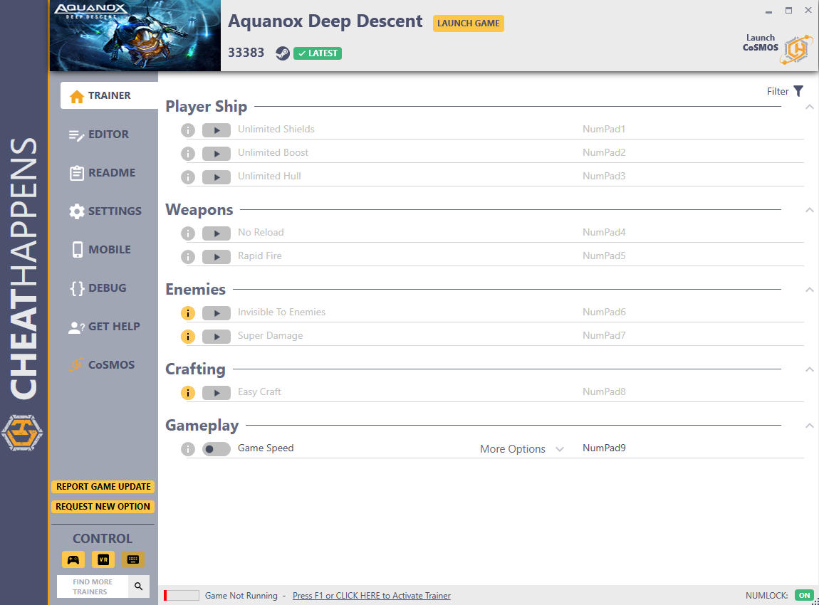 Aquanox Deep Descent Trainer +10 v33383 {CheatHappens.com}