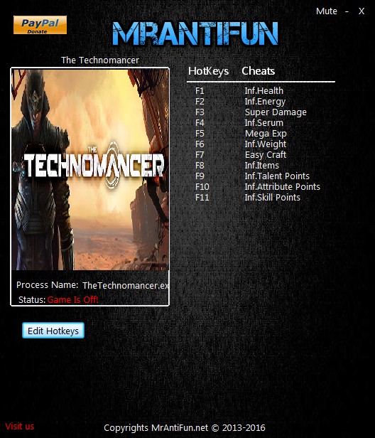 The Technomancer: Trainer (+11) [1.0] Steam  {MrAntiFun}