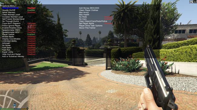 Grand Theft Auto 5: Cheat-Mode (Simple Trainer for GTA V 15.8) [SP Only]