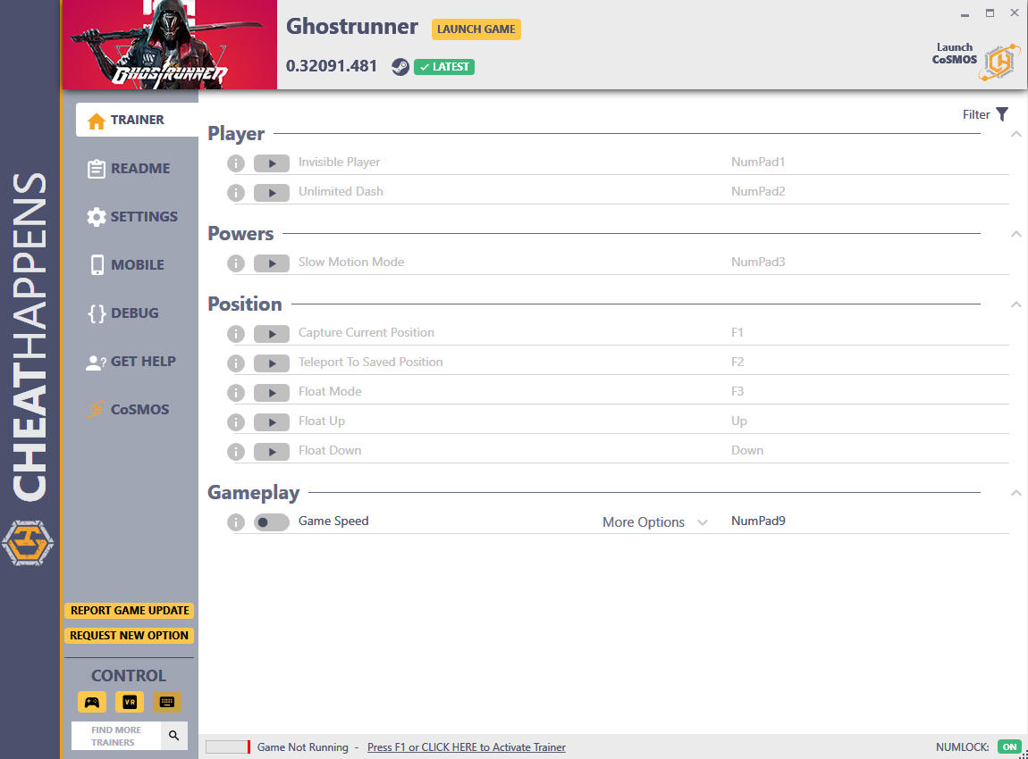 Ghostrunner: Trainer +9 v0.32091.481 {CheatHappens.com}