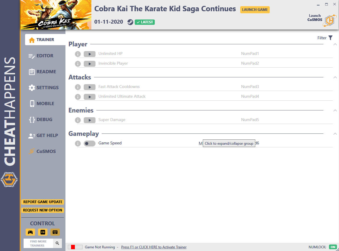 Cobra Kai: The Karate Kid Saga Continues - Trainer +7 v1.0 {CheatHappens.com}
