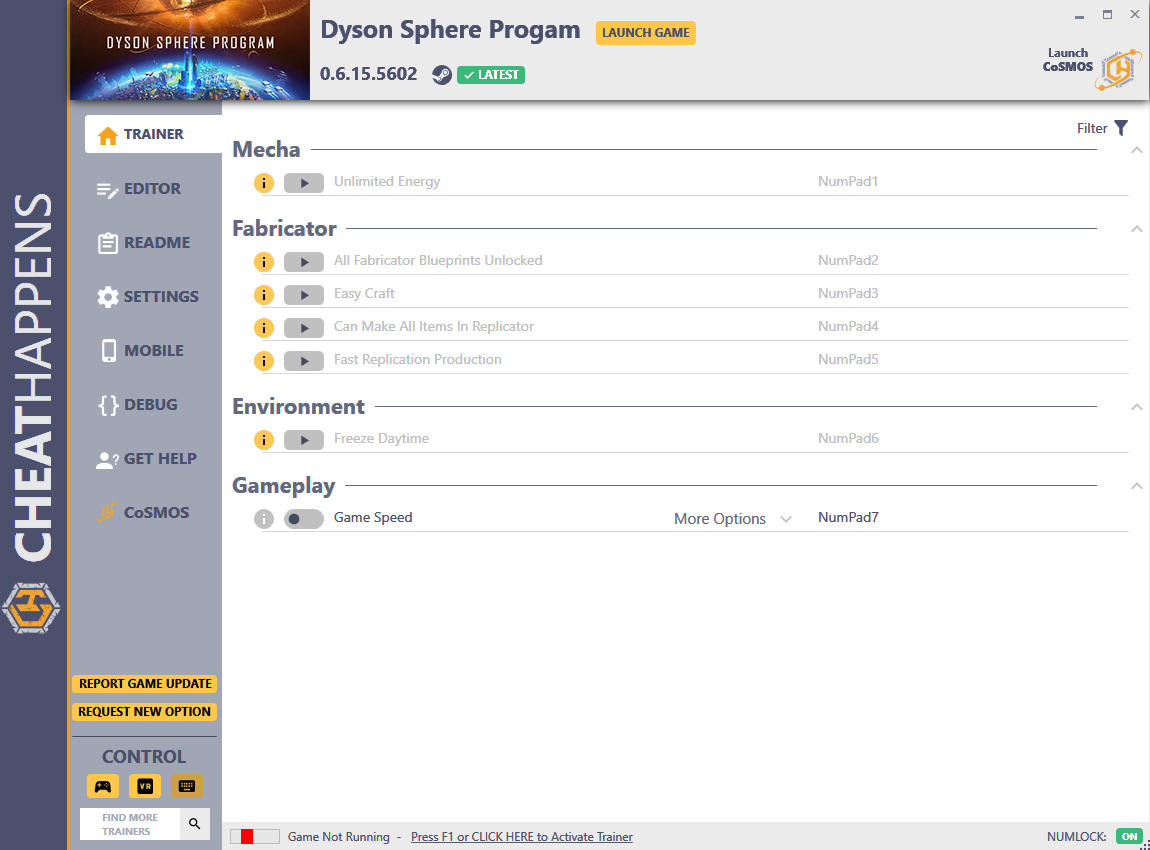 Dyson Sphere Program: Trainer +33 {CheatHappens.com}