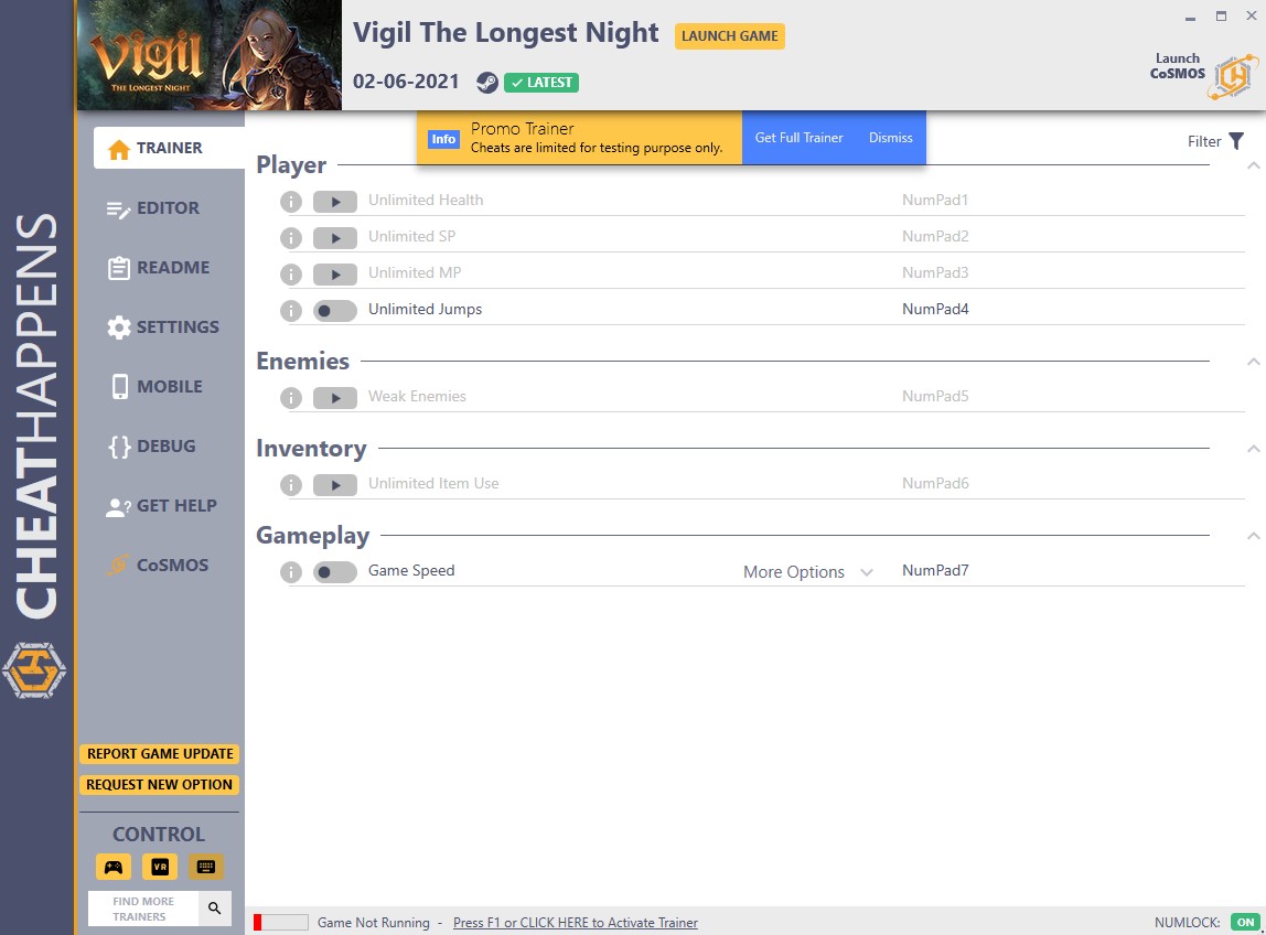 Vigil The Longest Night: Trainer +10 v02.06.2021 {CheatHappens.com}