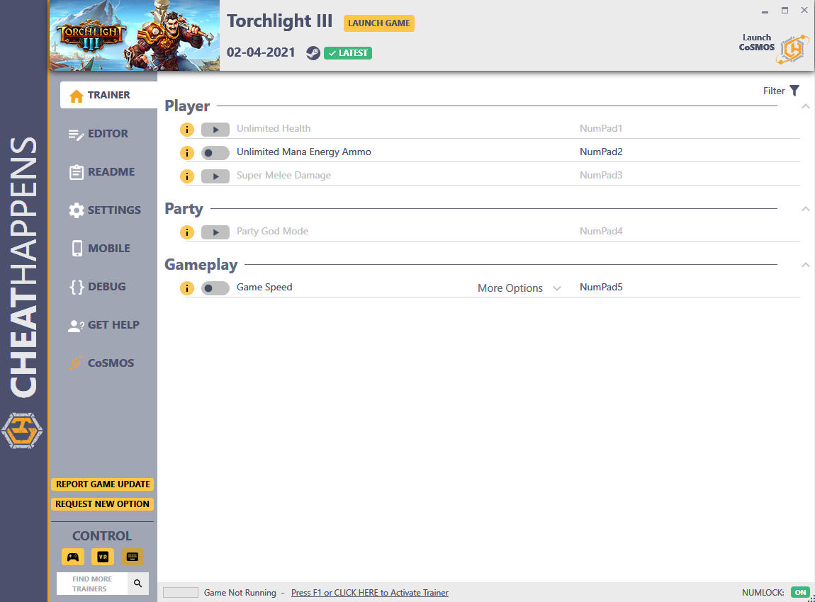 Torchlight III: Trainer +17 v02.04.2021 {CheatHappens.com}