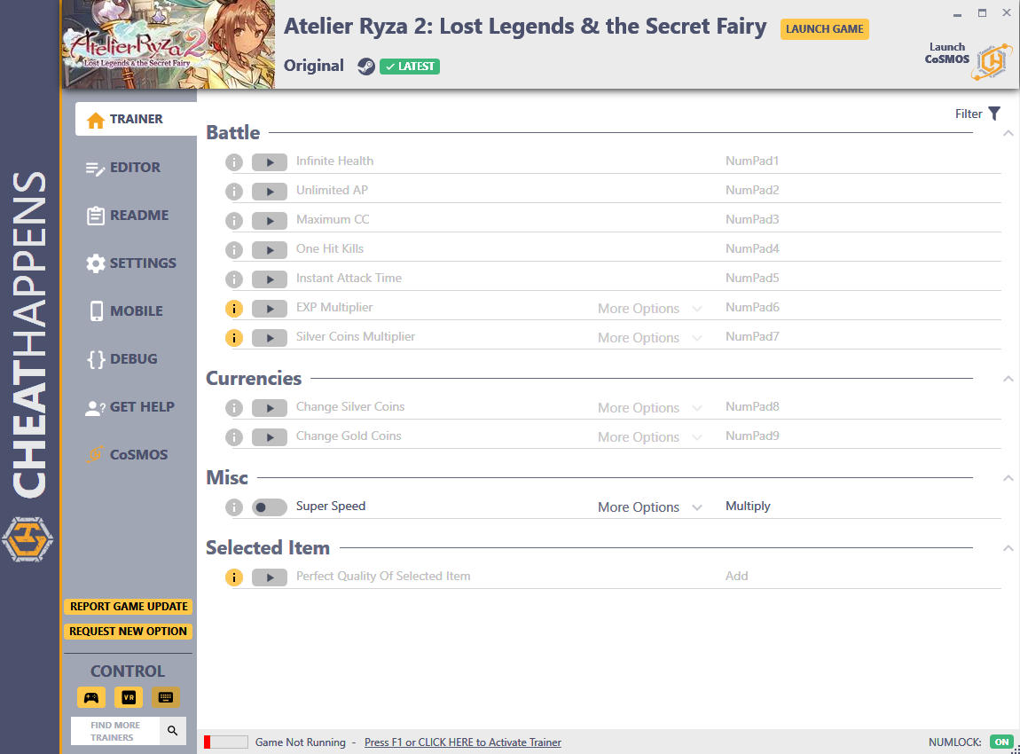 Atelier Ryza 2: Lost Legends and the Secret Fairy - Trainer +26 v1.0 {CheatHappens.com}