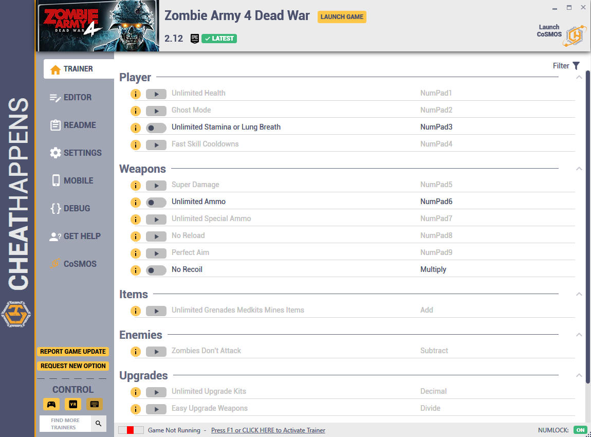 Zombie Army 4 - Dead War: Trainer +20 v2.12 {CheatHappens.com}