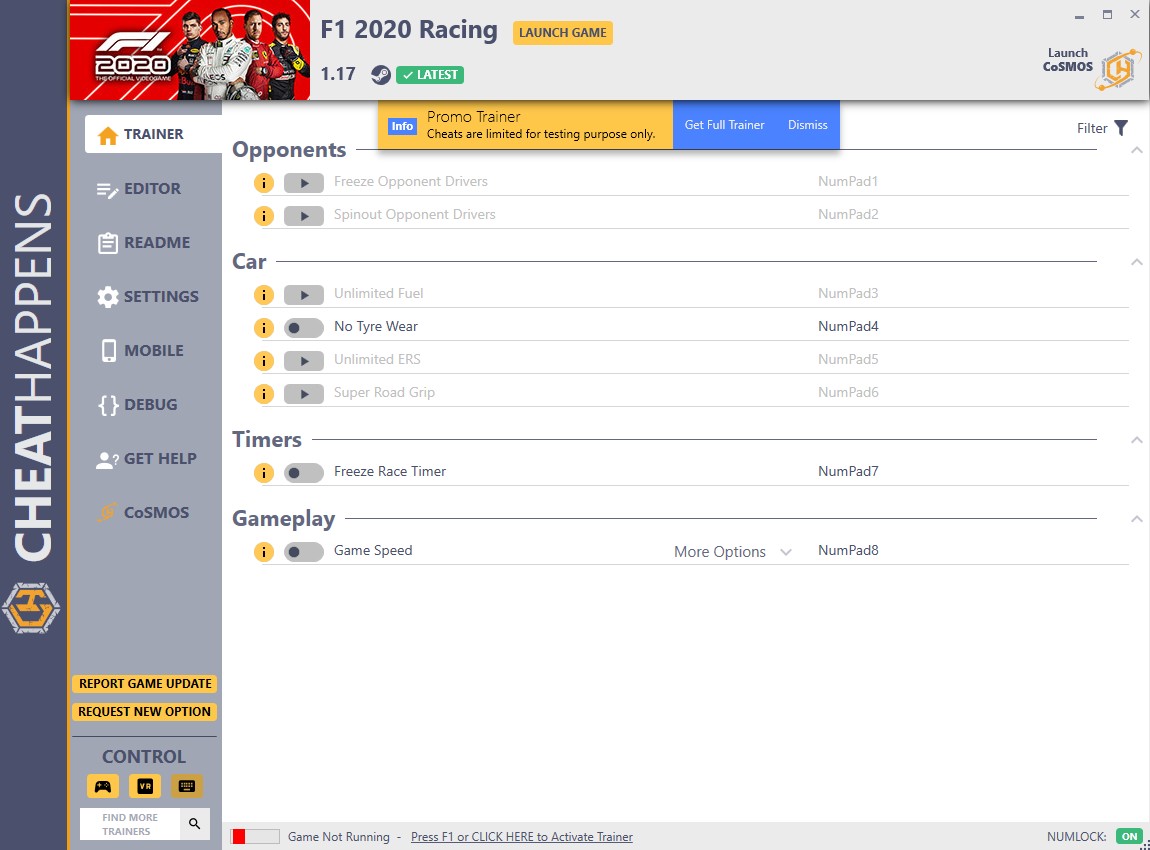 F1 2020: Trainer +12 v1.17 {CheatHappens.com}