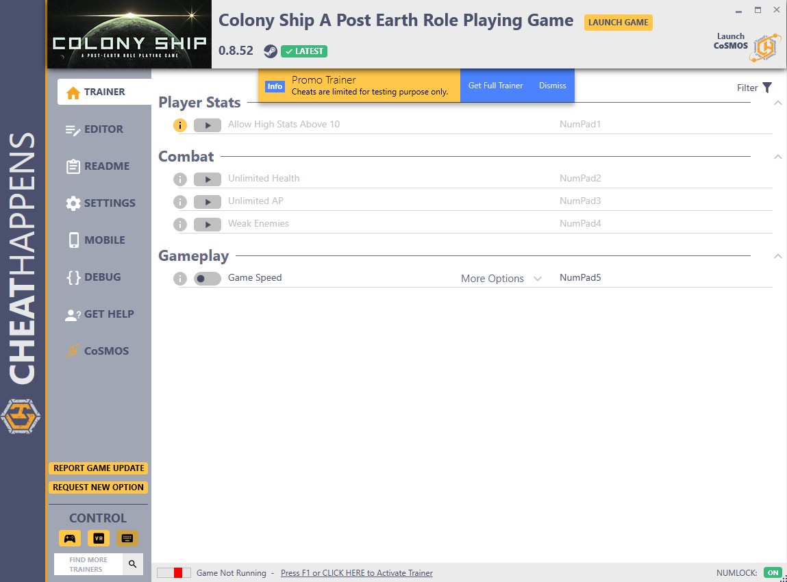 Colony Ship: A Post-Earth Role Playing Game - Trainer +26 v0.8.52 {CheatHappens.com}