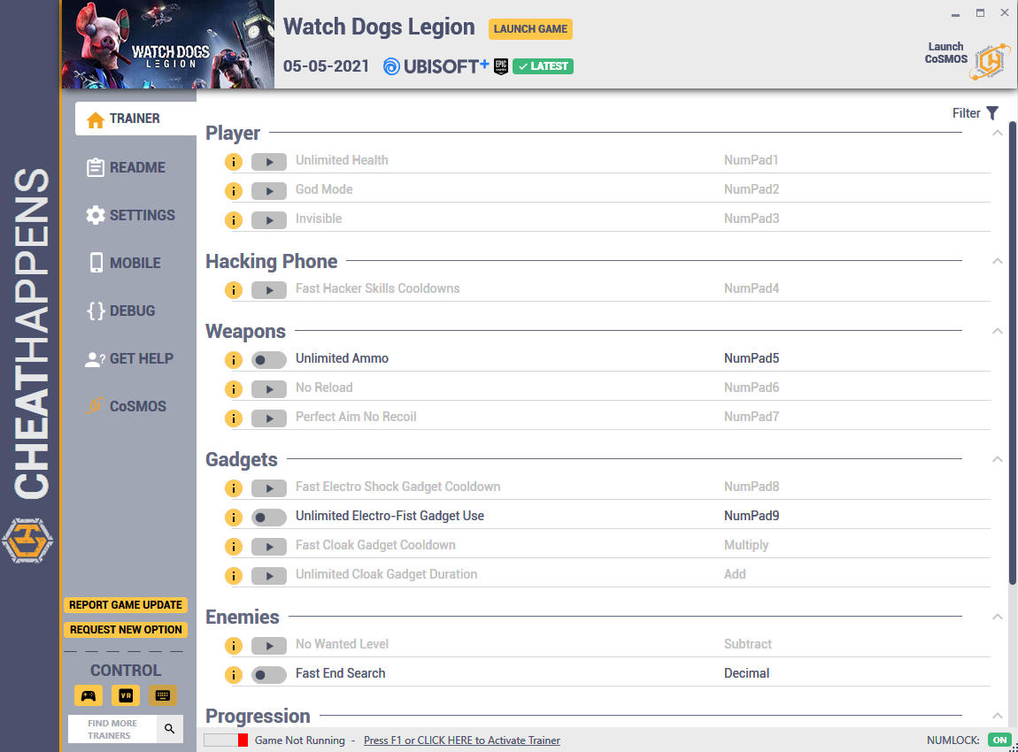 Watch Dogs: Legion - Trainer +16 (UBISOFT+EPIC 05.05.2021) {CheatHappens.com}