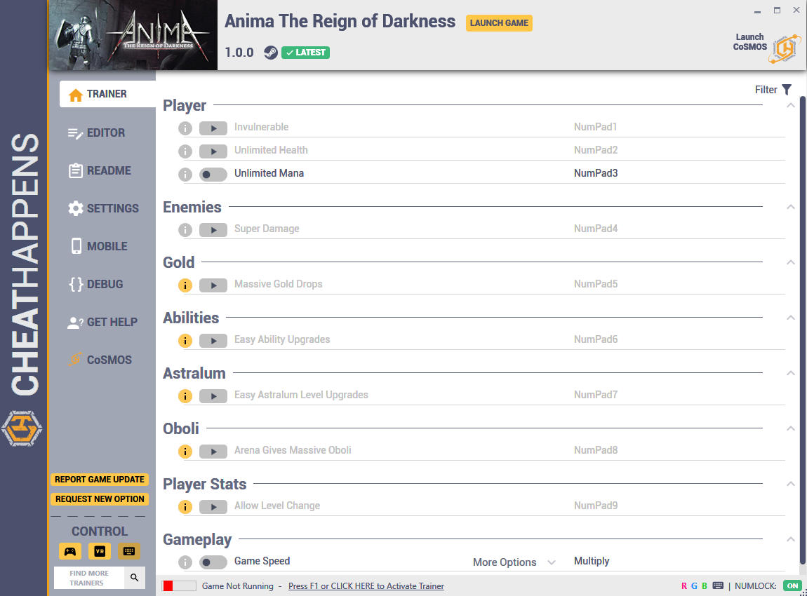 Anima : The Reign of Darkness - Trainer +16 v1.0.0 {CheatHappens.com}