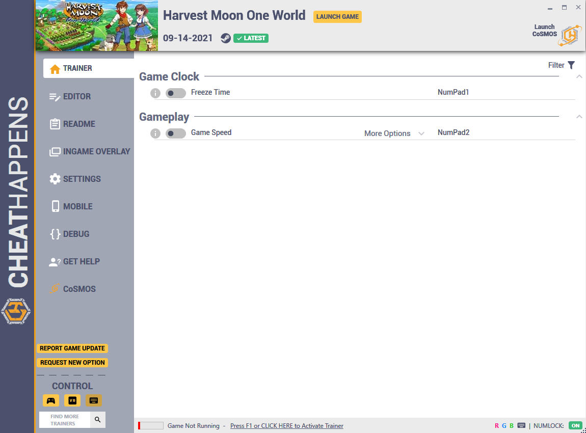 Harvest Moon: One World - Trainer +8 v09-14-2021 {CheatHappens.com}