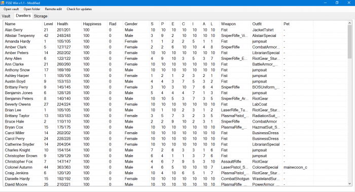 Fallout 1 savegame editor