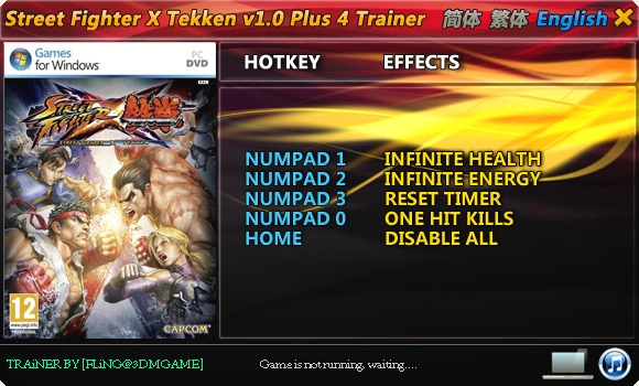 Street Fighter X Tekken: Trainer (+4) [1.0] {FLiNG}