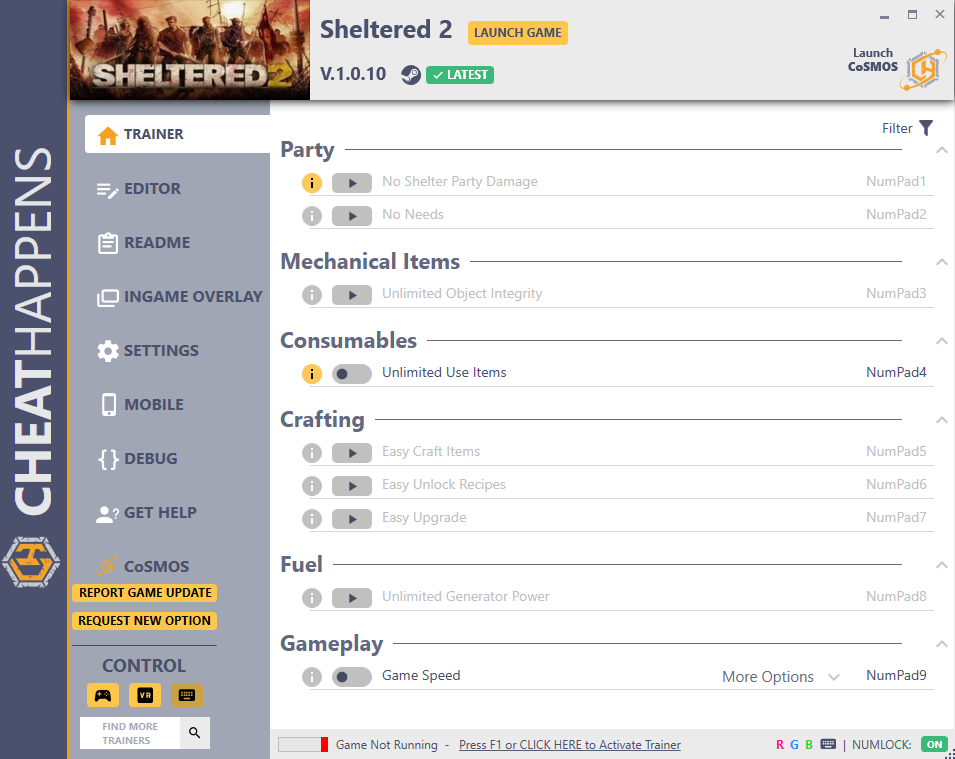 Sheltered 2: Trainer +16 v1.0.10 {CheatHappens.com}