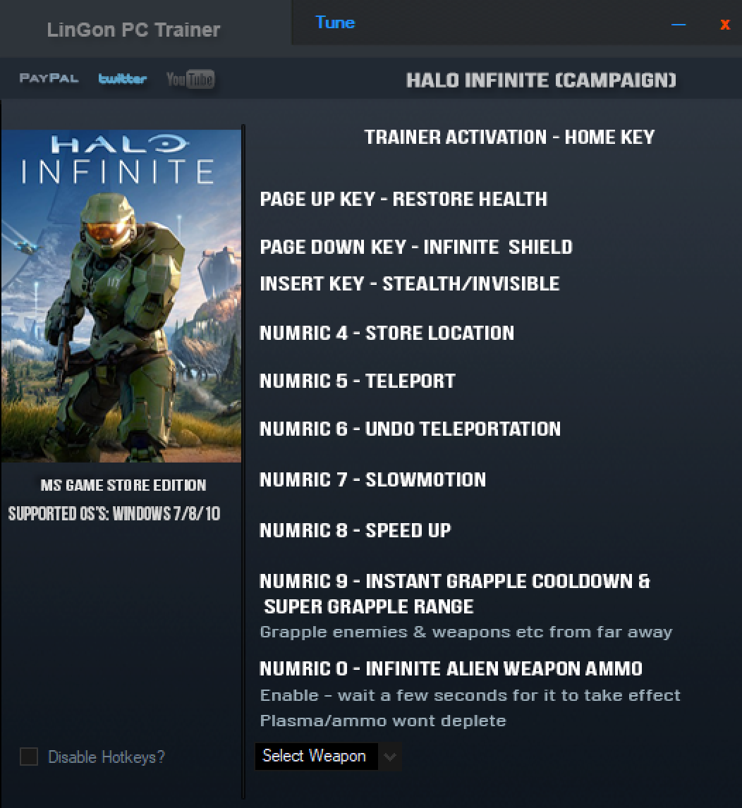 Halo Infinite: Trainer +9 v06.01.2022 {LinGon}