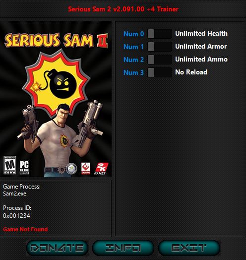 Serious Sam 2: Trainer +4 v2.091.00 {iNvIcTUs oRCuS / HoG}